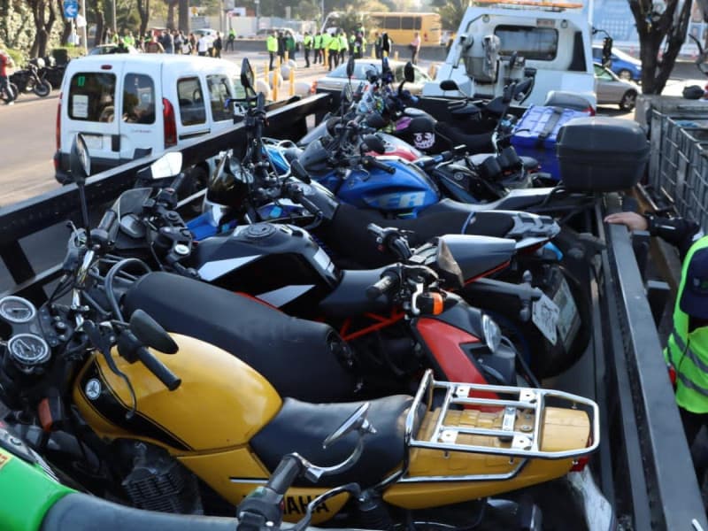 Motos en corralón